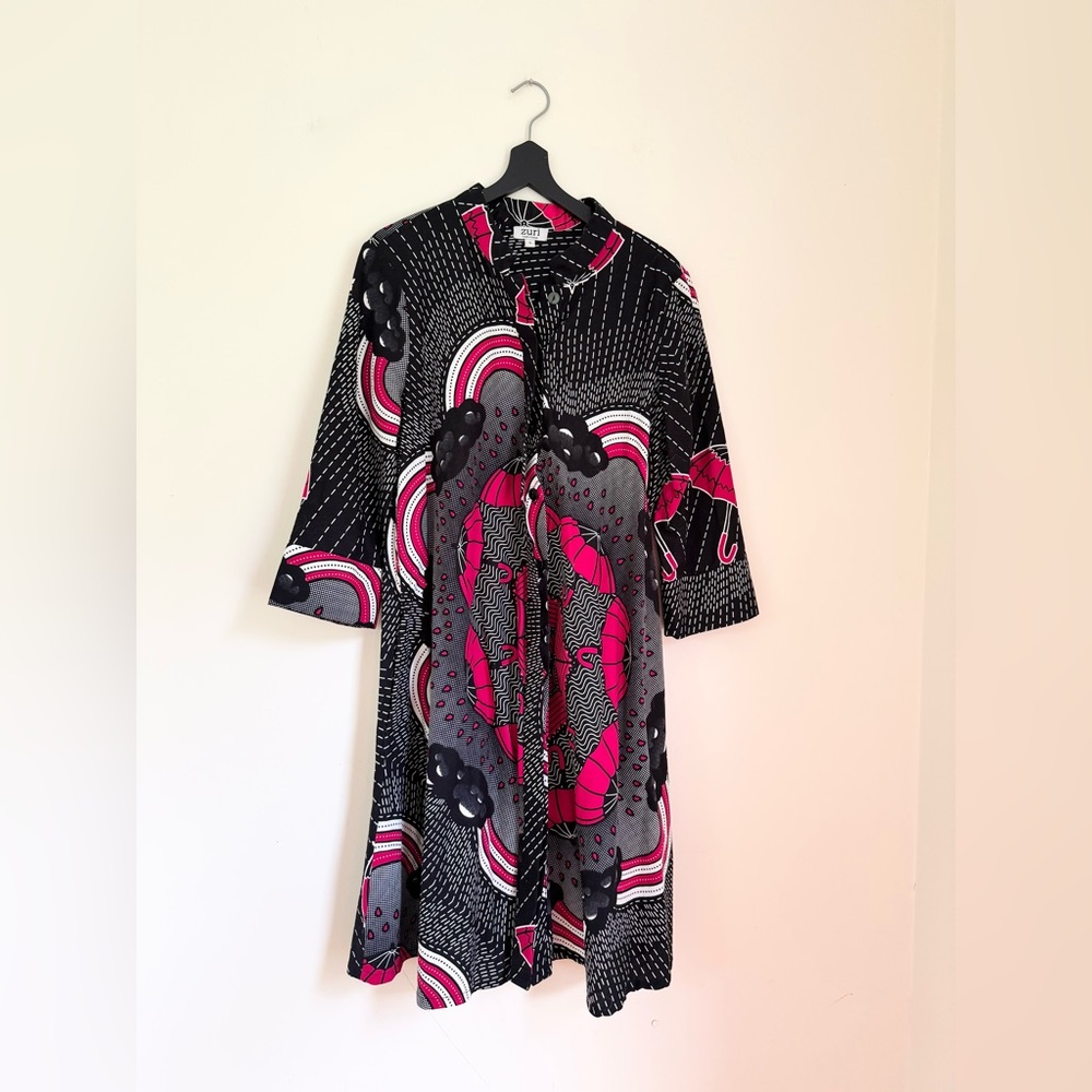 Zuri Kenya Dress - Umbrella print
